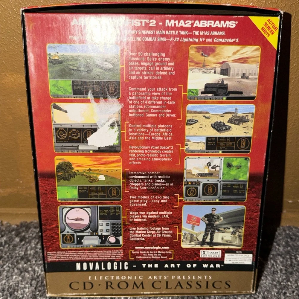 Armored Fist 2 M1A2 Abrams Novalogic The Art Of War PC Video Game Rated T For TN